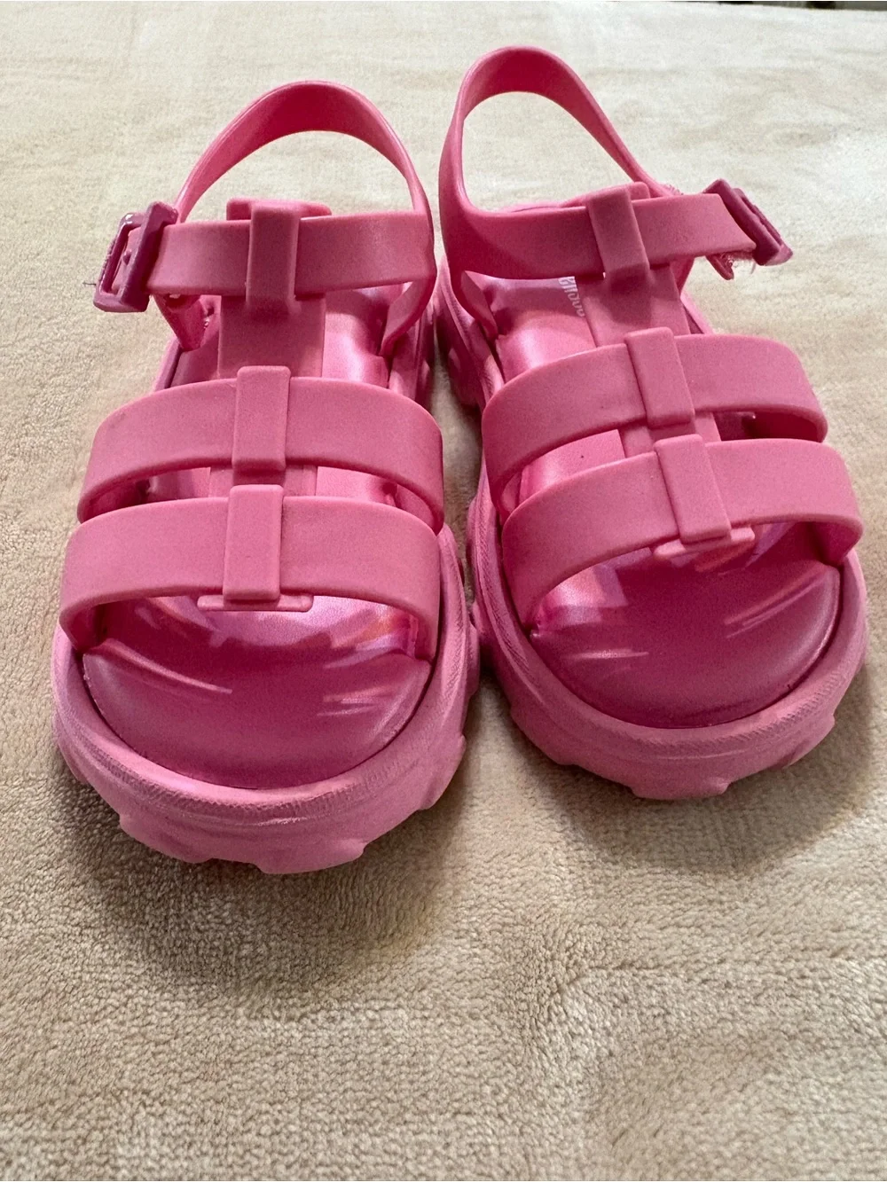 Mini Melissa Ella Pink Toddler Sandals - 8